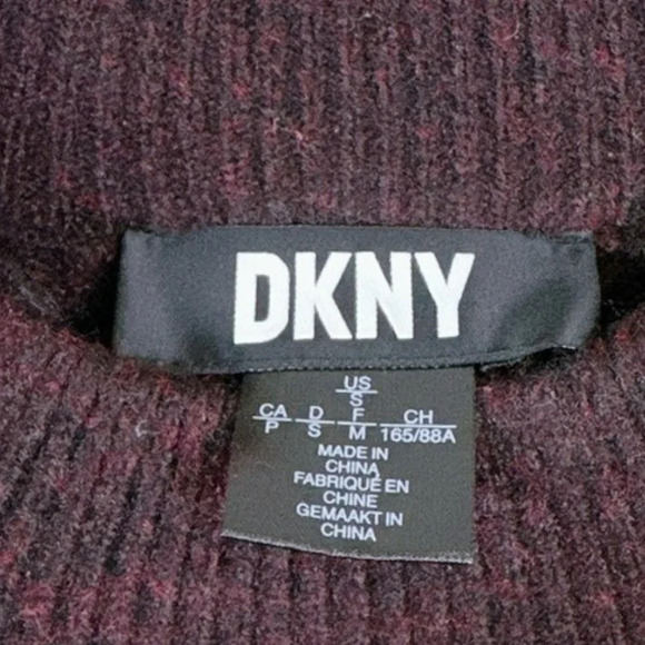 DKNY Braided Long-Sleeve Mock Neck Sweater - Picture 12 of 16